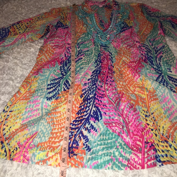 Lilly Pulitzer Sarasota Tunic Blouse - Small C - Picture 5 of 7